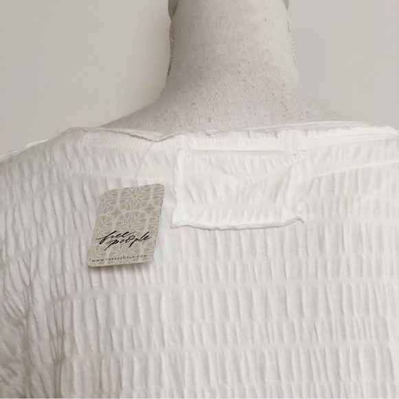 NWT WE THE FREE Sugar Cube Tee in Optic White Size Large - Picture 13 of 17